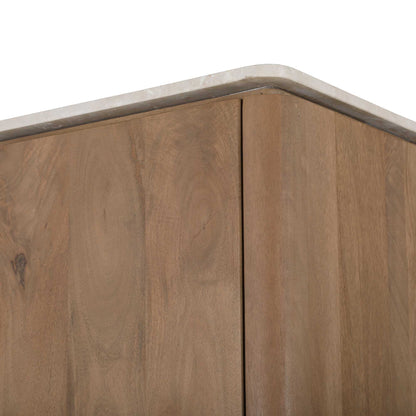 Kabinetkast Dallas Naturel Mangohout 55 cm - Industrieelinhuis.nl