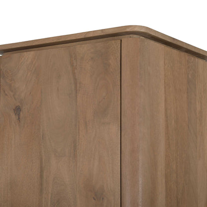 Kabinetkast Dallas Naturel Mangohout 55 cm - Industrieelinhuis.nl
