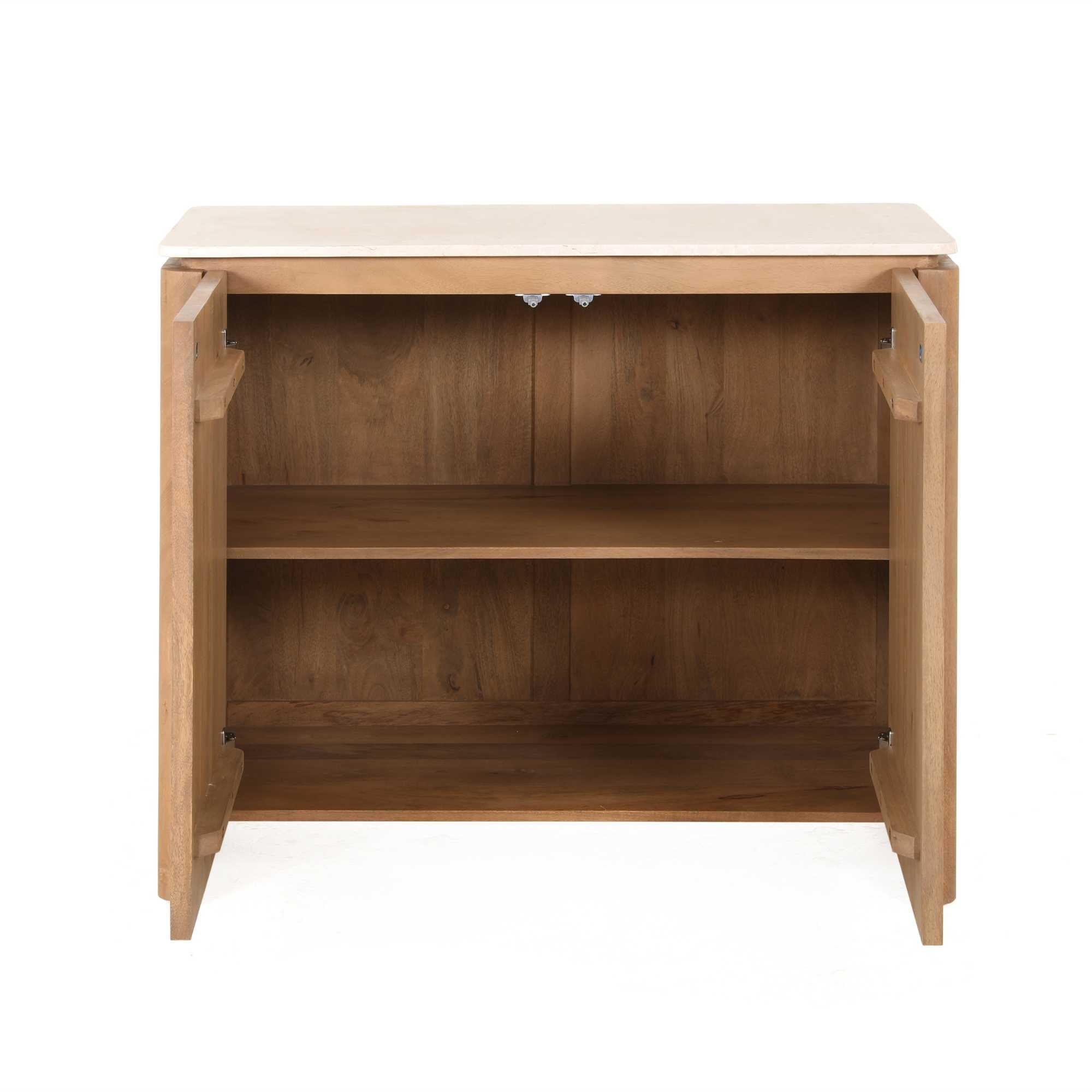 Dressoir Dallas Naturel Mangohout 100 cm - Industrieelinhuis.nl
