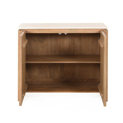 Dressoir Dallas Naturel Mangohout 100 cm - Industrieelinhuis.nl
