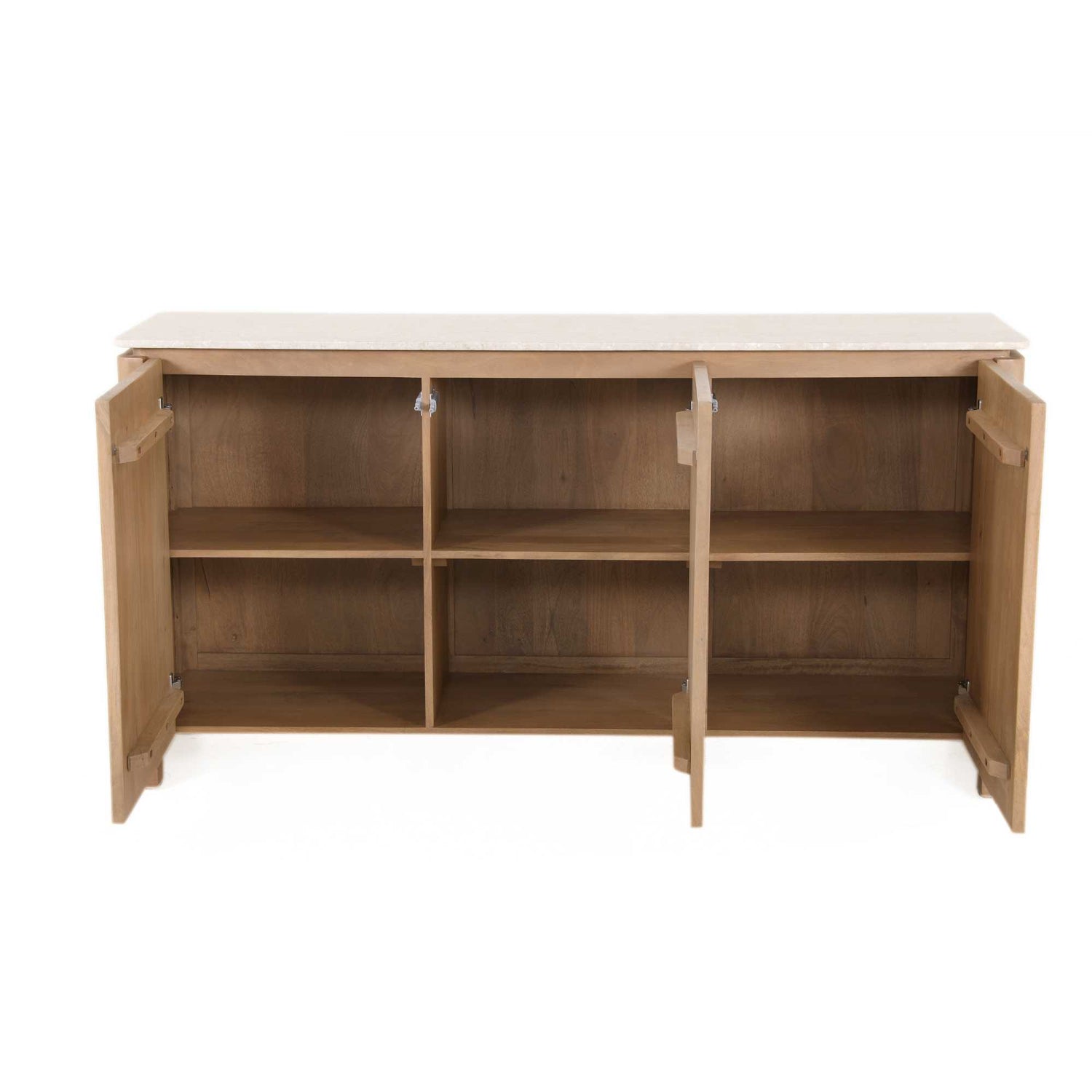 Dressoir Dallas Naturel Mangohout 165 cm - Industrieelinhuis.nl