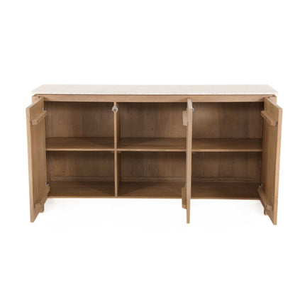 Dressoir Dallas Naturel Mangohout 165 cm - Industrieelinhuis.nl