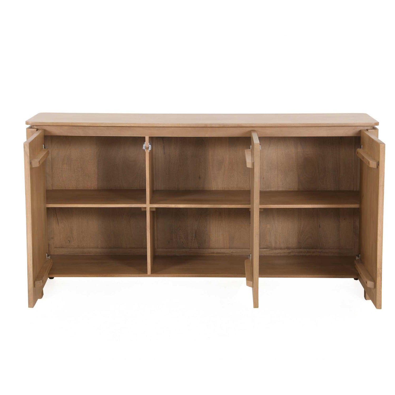 Dressoir Dallas Naturel Mangohout 165 cm - Industrieelinhuis.nl