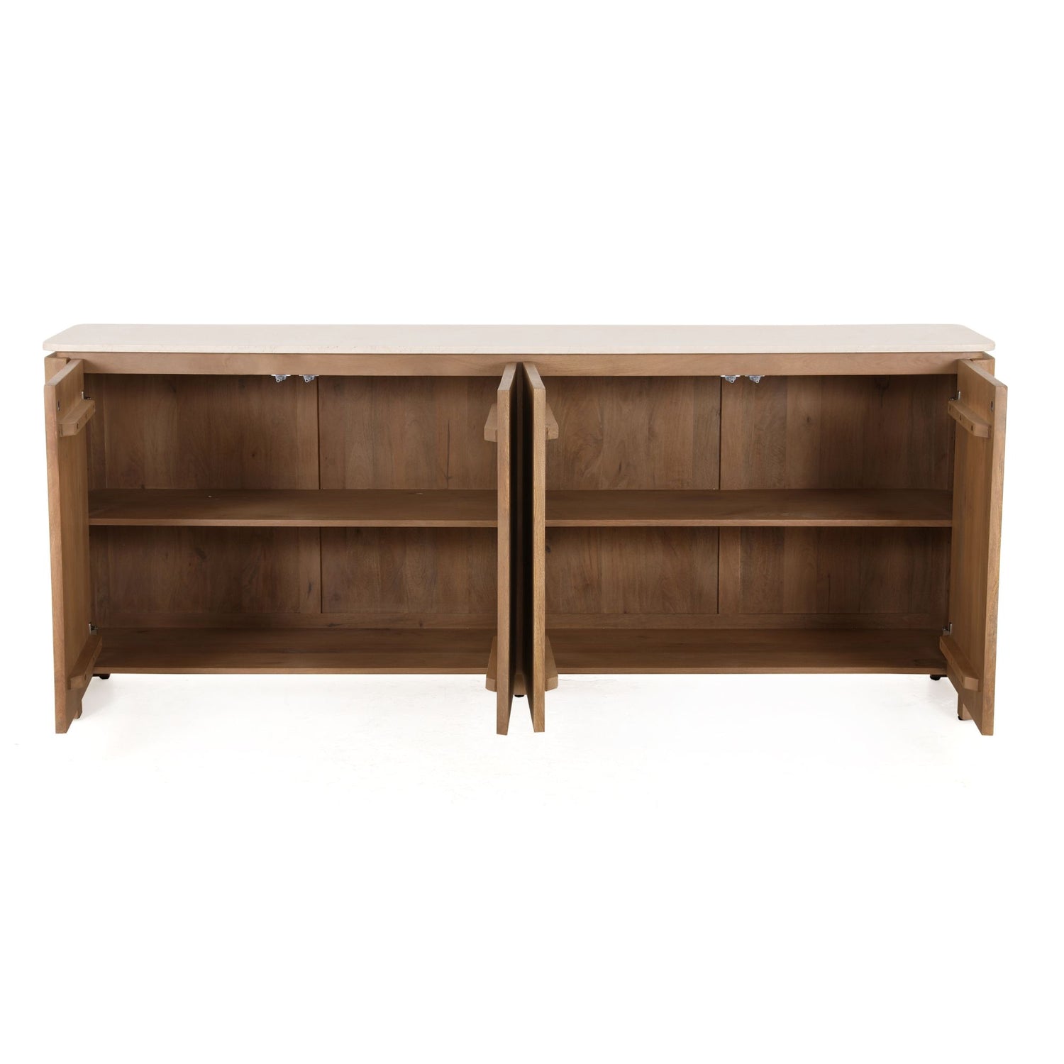 Dressoir Dallas Naturel Mangohout 210 cm - Industrieelinhuis.nl