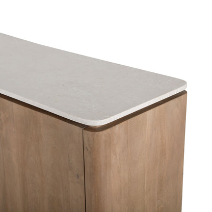 Dressoir Dallas Naturel Mangohout 210 cm - Industrieelinhuis.nl