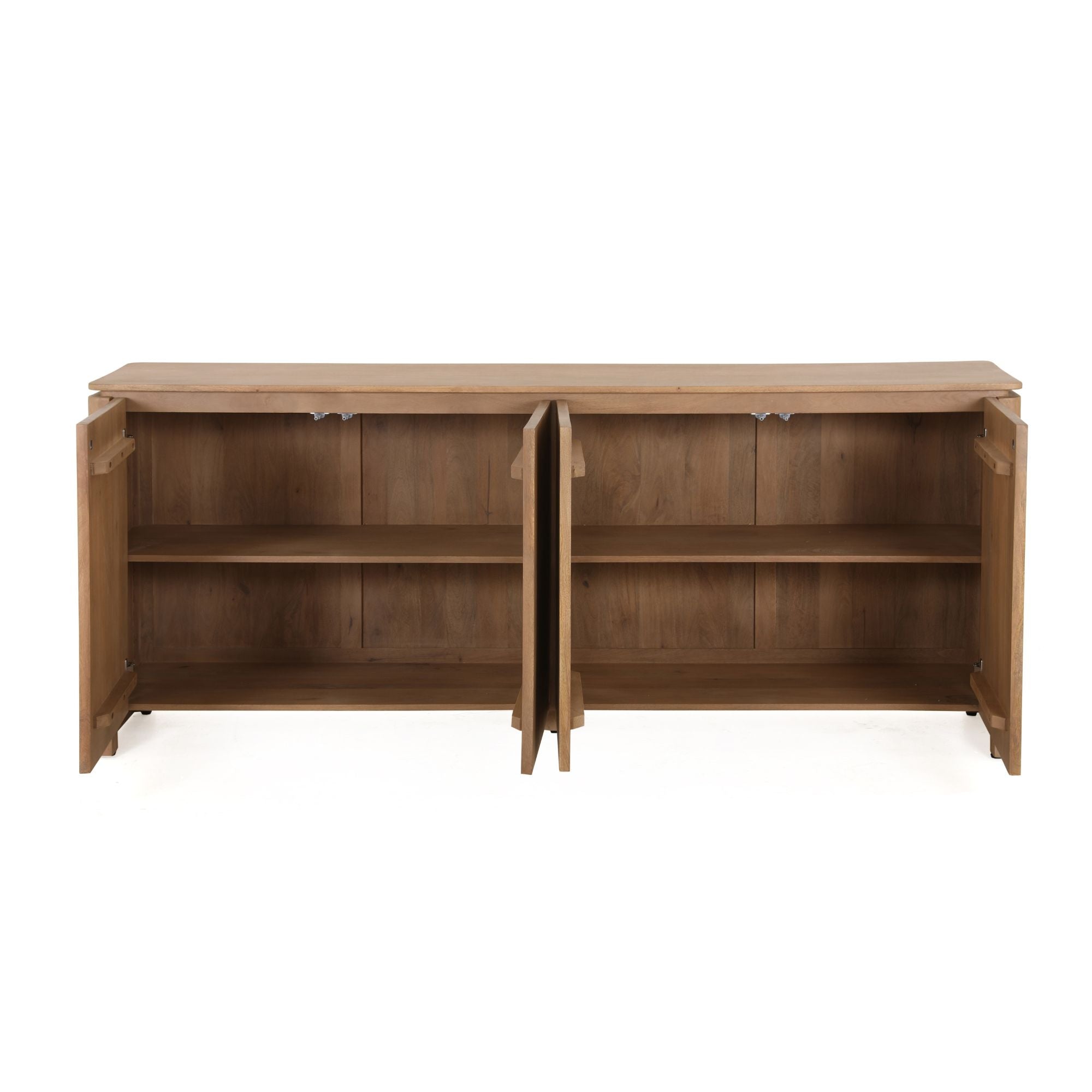 Dressoir Dallas Naturel Mangohout 210 cm - Industrieelinhuis.nl