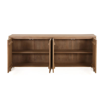 Dressoir Dallas Naturel Mangohout 210 cm - Industrieelinhuis.nl