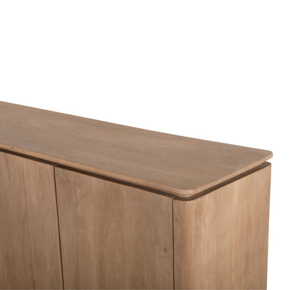 Dressoir Dallas Naturel Mangohout 210 cm - Industrieelinhuis.nl