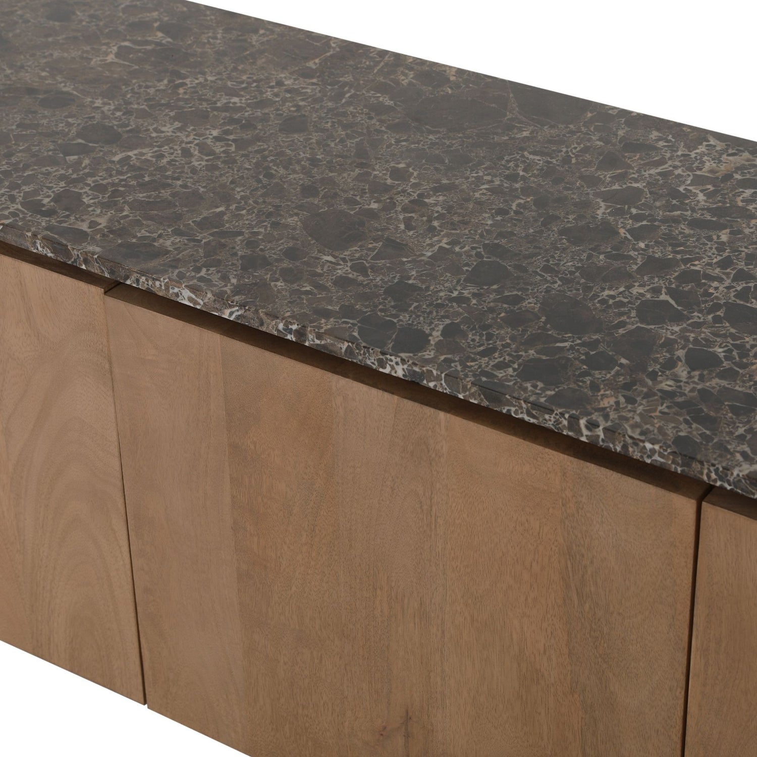 Tv meubel Dallas Naturel Mangohout 165 cm - Industrieelinhuis.nl