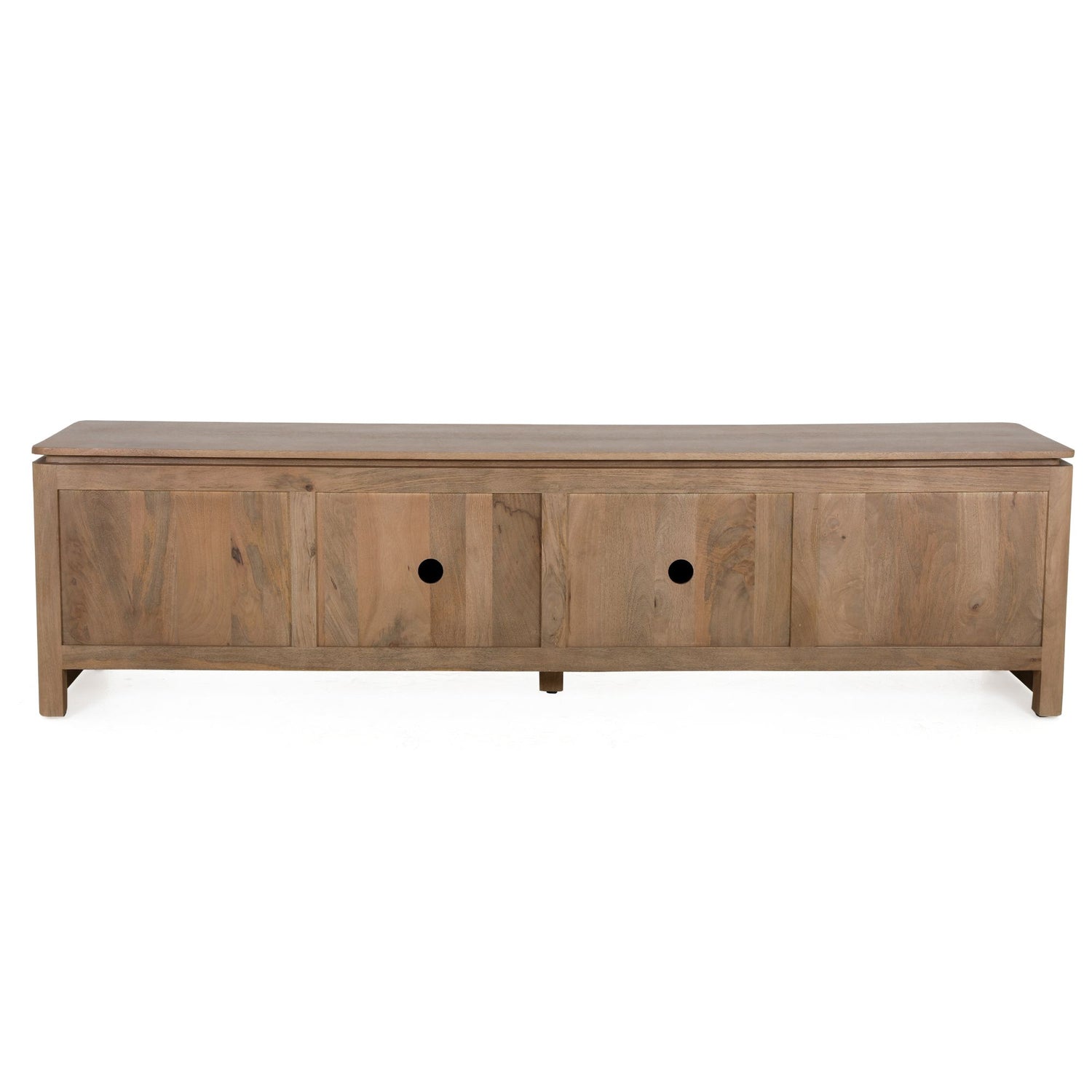 Tv meubel Dallas Naturel Mangohout 210 cm - Industrieelinhuis.nl