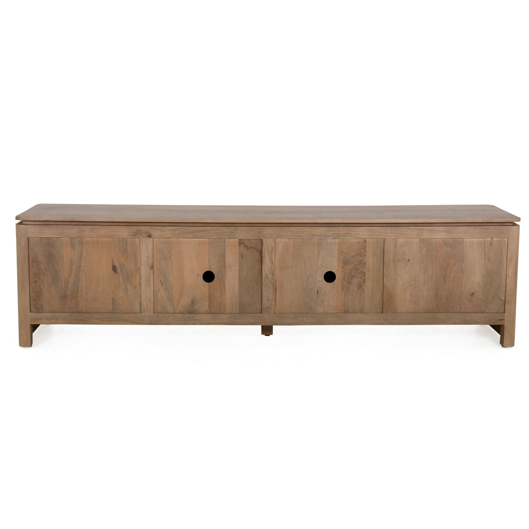 Tv meubel Dallas Naturel Mangohout 210 cm - Industrieelinhuis.nl