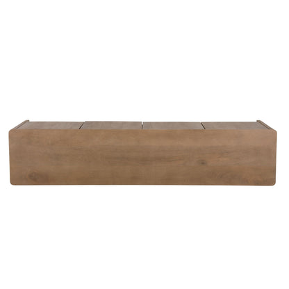 Tv meubel Dallas Naturel Mangohout 210 cm - Industrieelinhuis.nl