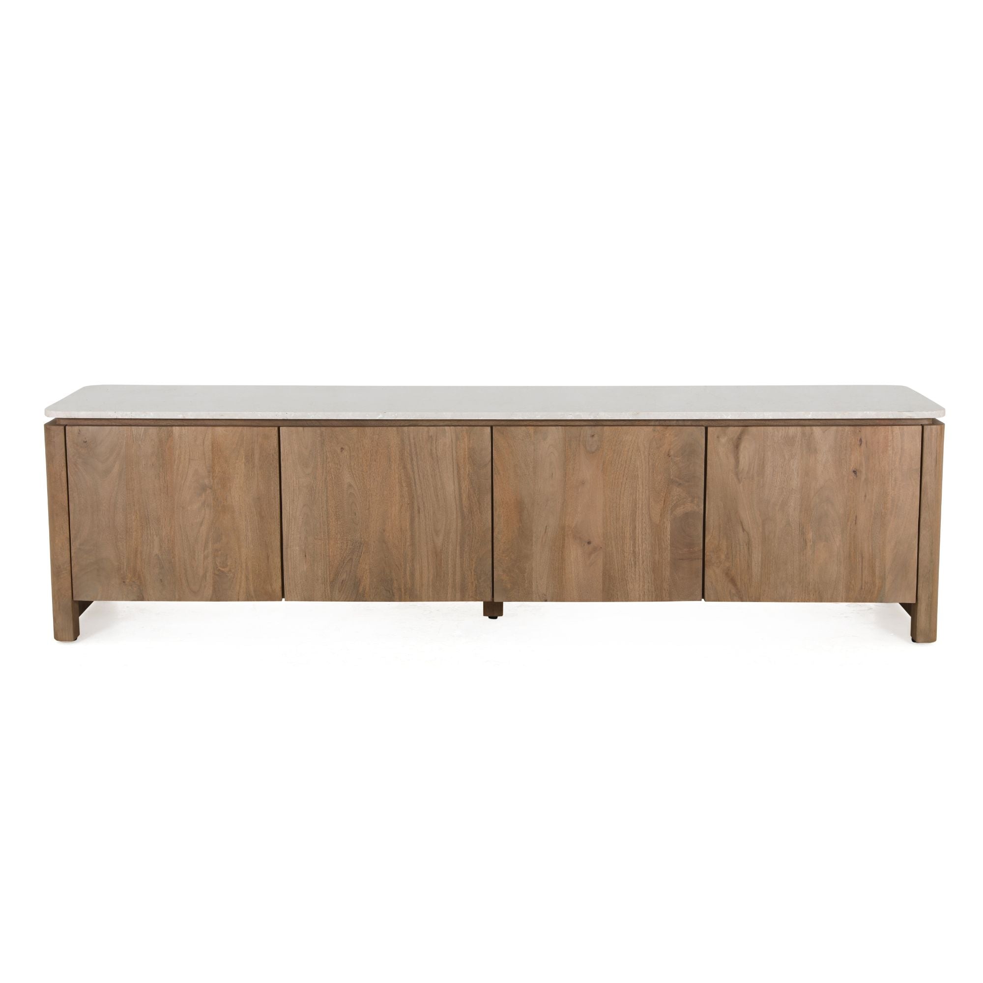 Tv meubel Dallas Naturel Mangohout 210 cm - Industrieelinhuis.nl