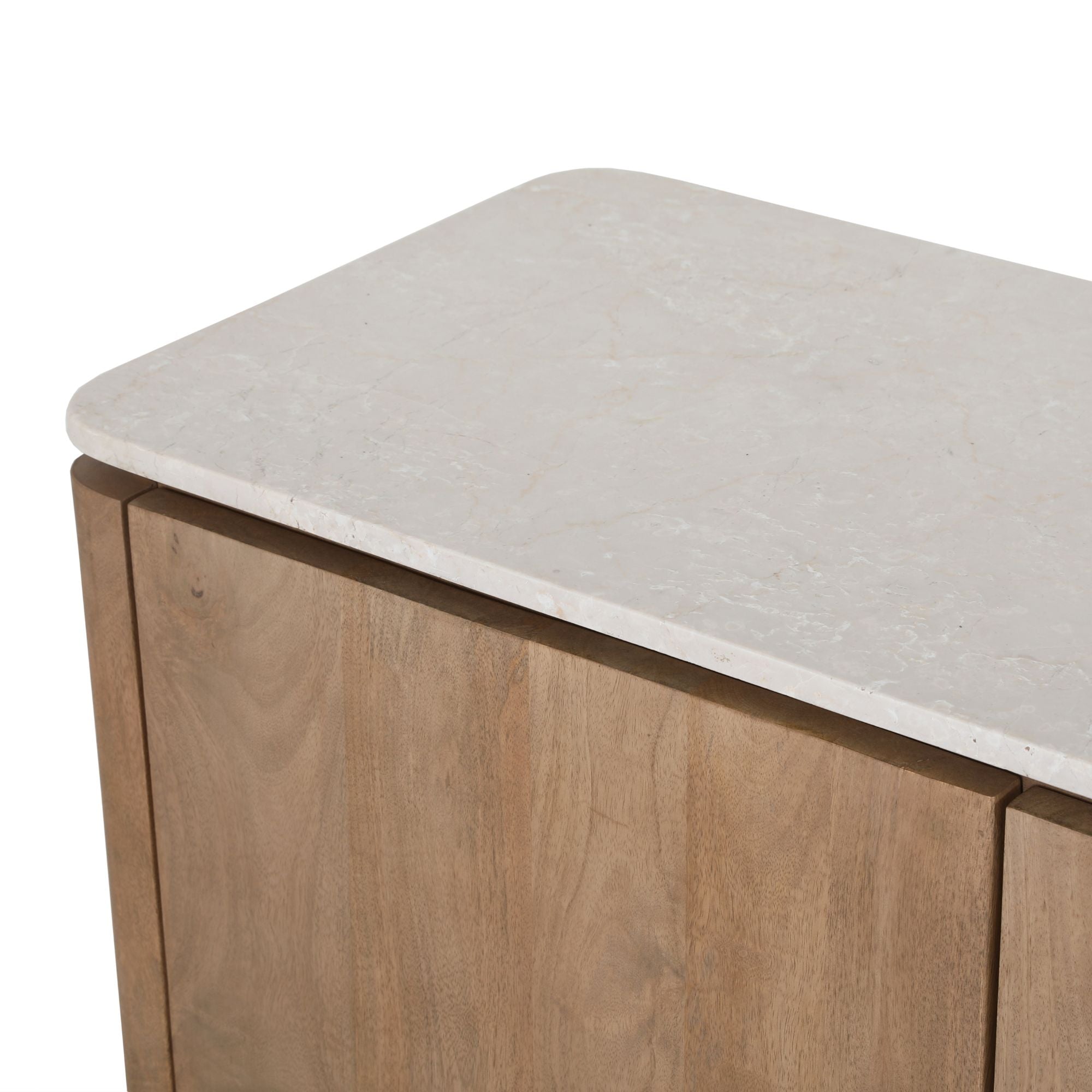 Tv meubel Dallas Naturel Mangohout 210 cm - Industrieelinhuis.nl