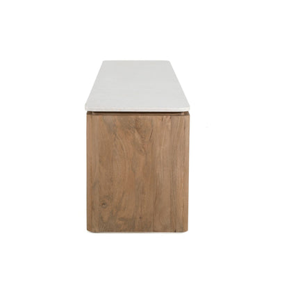 Tv meubel Dallas Naturel Mangohout 210 cm - Industrieelinhuis.nl
