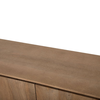 Tv meubel Dallas Naturel Mangohout 210 cm - Industrieelinhuis.nl