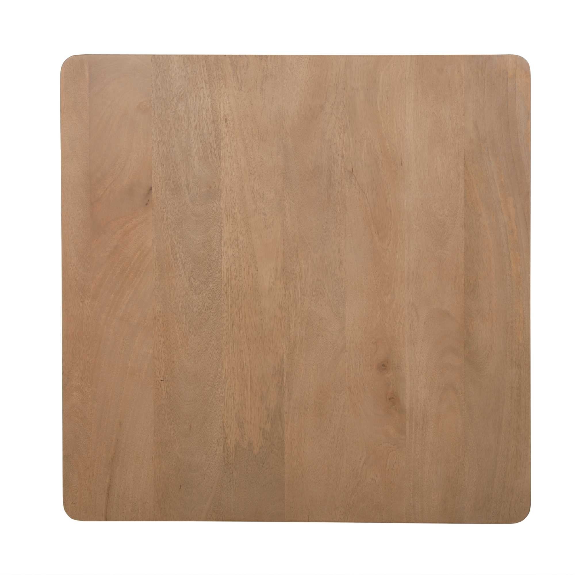 Vierkante Salontafel Dallas Naturel Mangohout 80 cm - Industrieelinhuis.nl