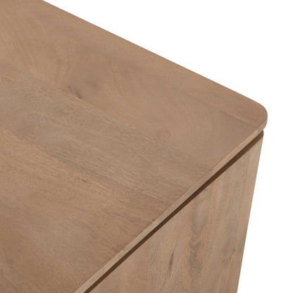 Vierkante Salontafel Dallas Naturel Mangohout 80 cm - Industrieelinhuis.nl