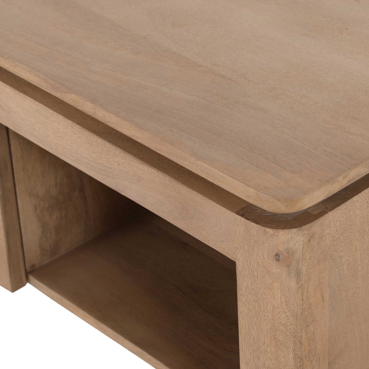Vierkante Salontafel Dallas Naturel Mangohout 80 cm - Industrieelinhuis.nl