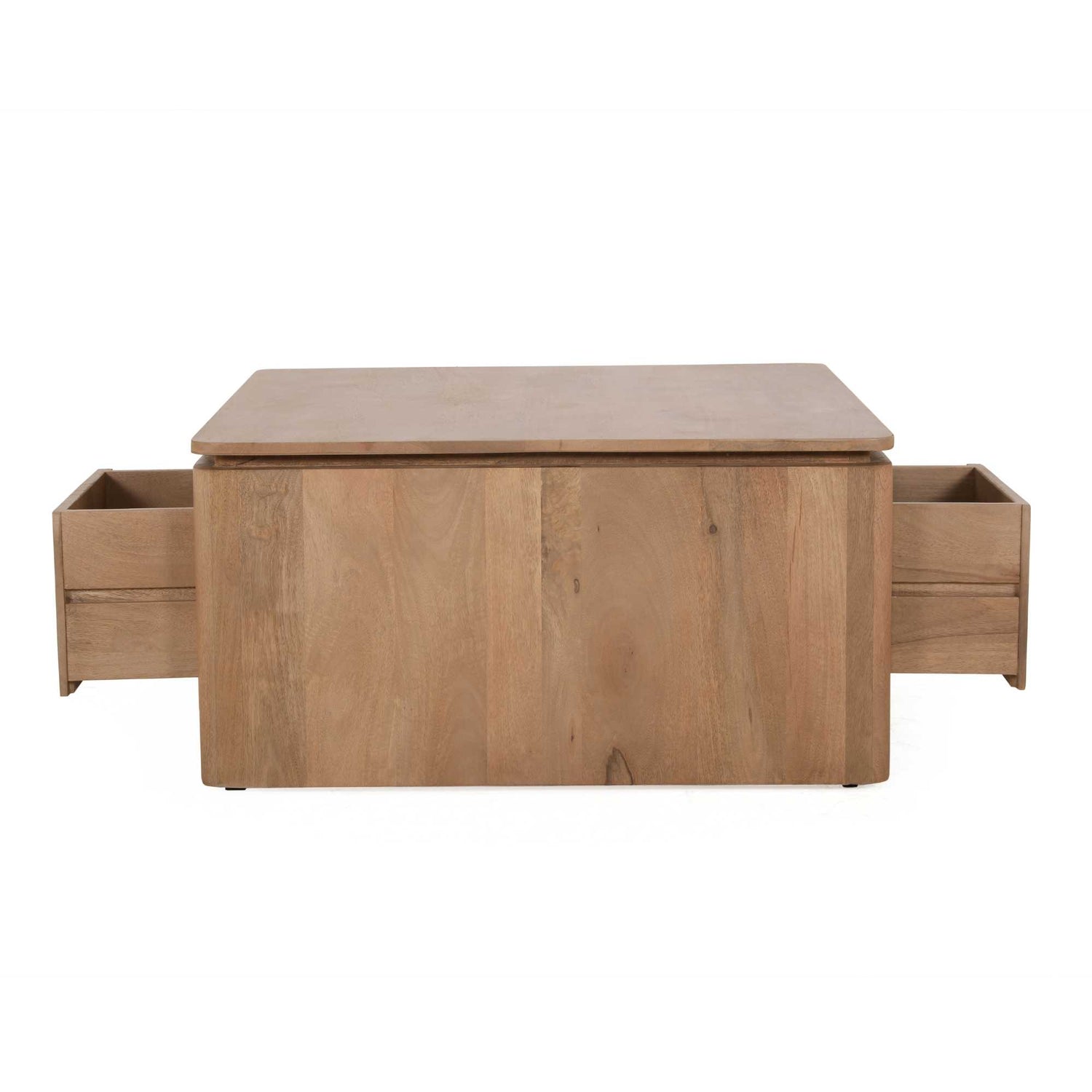 Vierkante Salontafel Dallas Naturel Mangohout 80 cm - Industrieelinhuis.nl