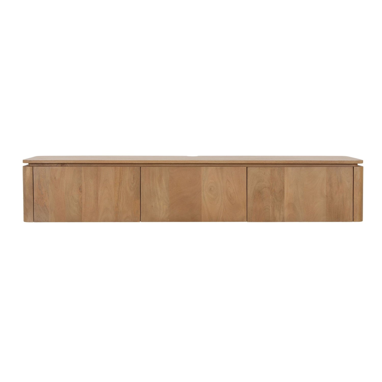 Zwevend tv meubel Dallas Naturel Mangohout 165 cm