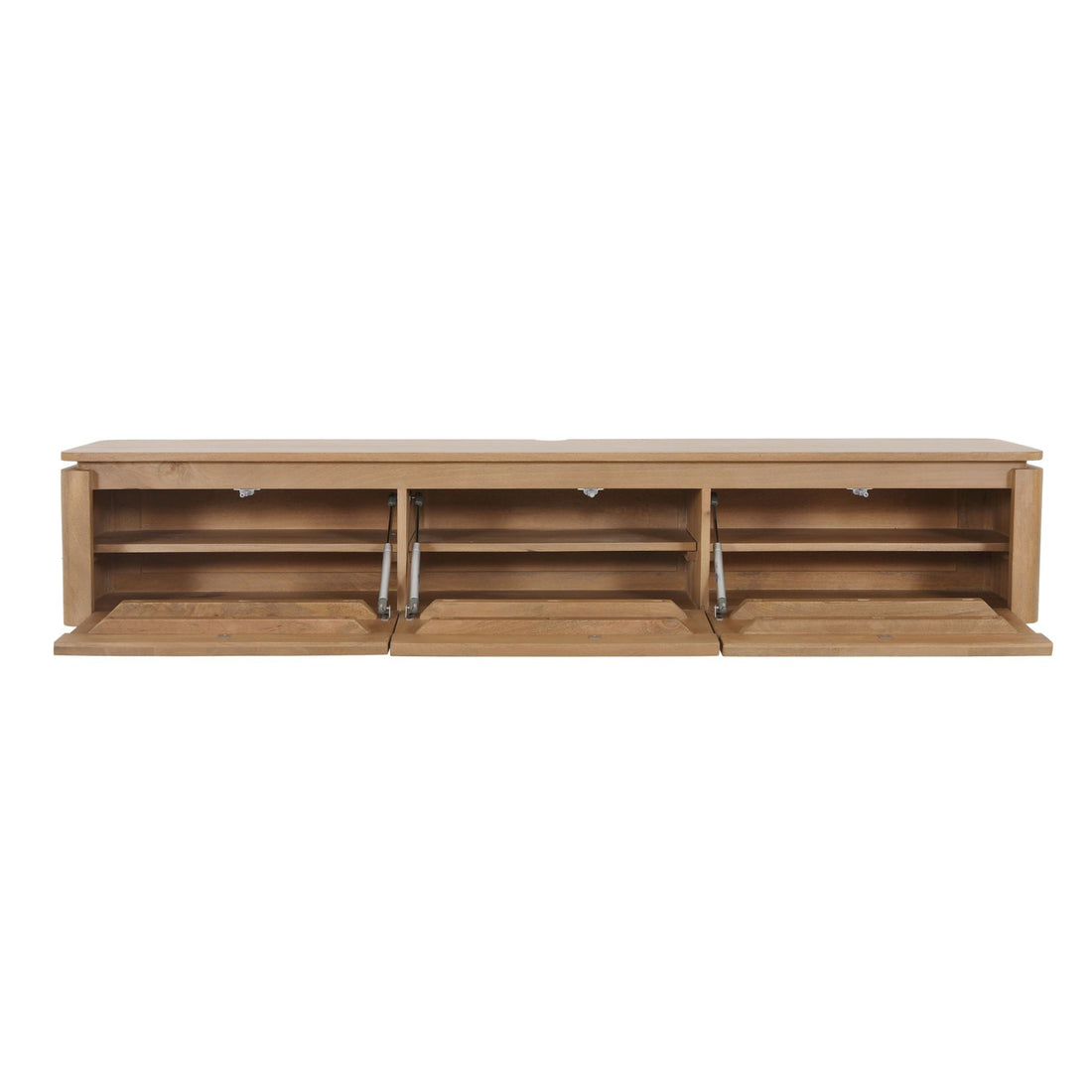 Zwevend tv meubel Dallas Naturel Mangohout 165 cm