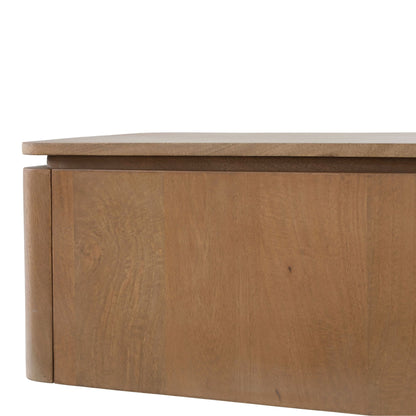 Zwevend tv meubel Dallas Naturel Mangohout 165 cm