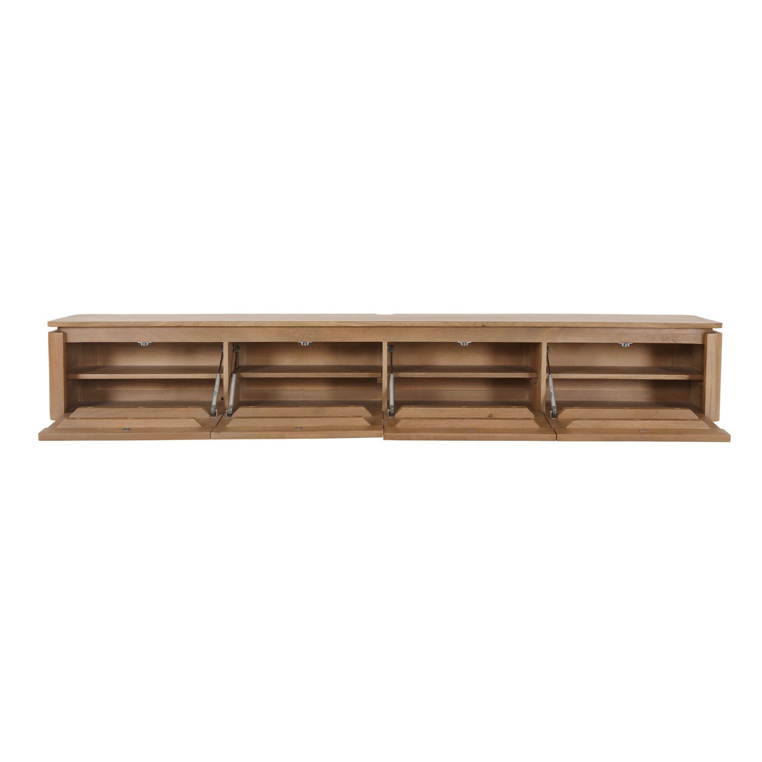Zwevend tv meubel Dallas Naturel Mangohout 165 cm