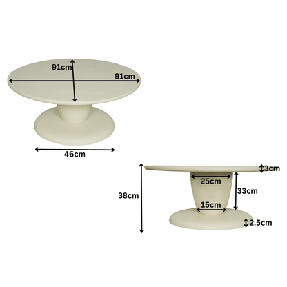 Salontafel Mabel 90 cm - Industrieelinhuis.nl