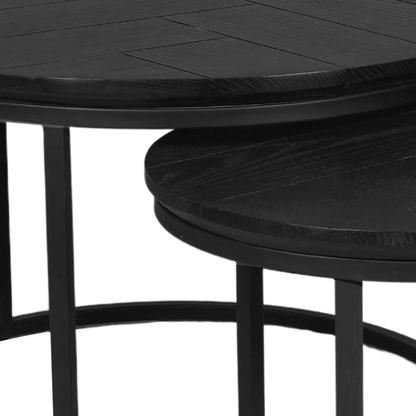 Salontafelset Otis Zwart - Industrieelinhuis.nl