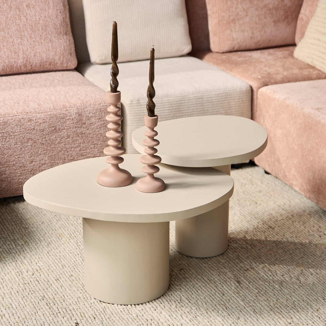 Salontafel set van 2 Mirre | Sand - Industrieelinhuis.nl
