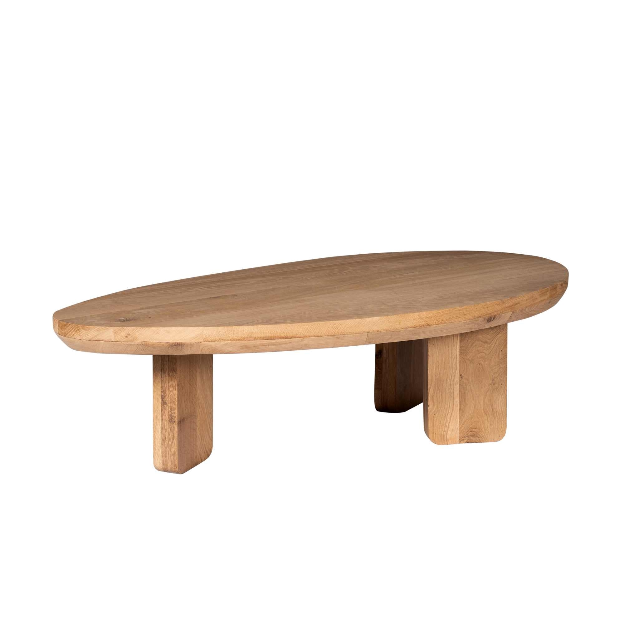 Salontafel Zillah | 130 cm | Naturel Eiken - Industrieelinhuis.nl