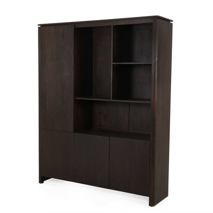 Vakkenkast XL Dallas Bruin Mangohout 160 cm - Industrieelinhuis.nl