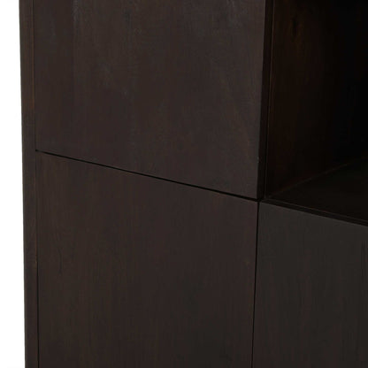 Vakkenkast XL Dallas Bruin Mangohout 160 cm - Industrieelinhuis.nl