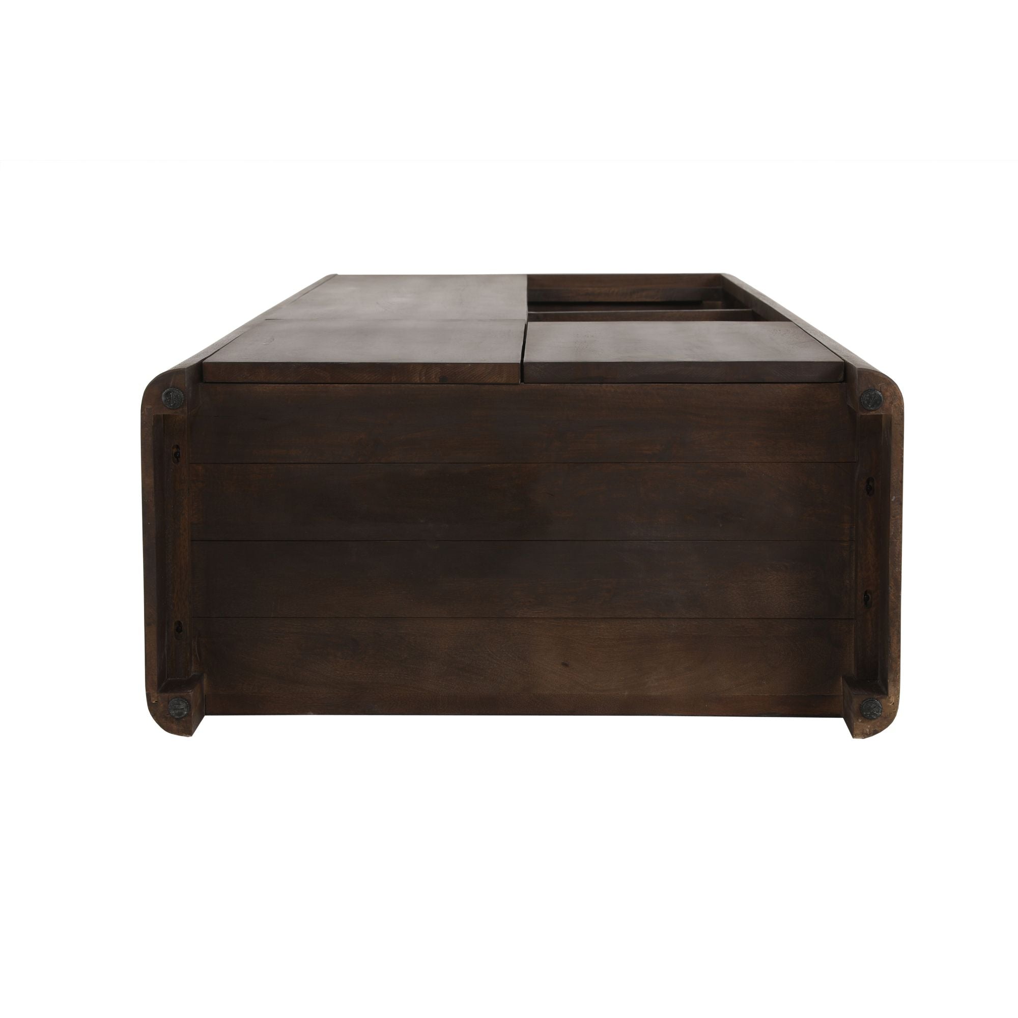 Vakkenkast Dallas Bruin Mangohout 90 cm - Industrieelinhuis.nl