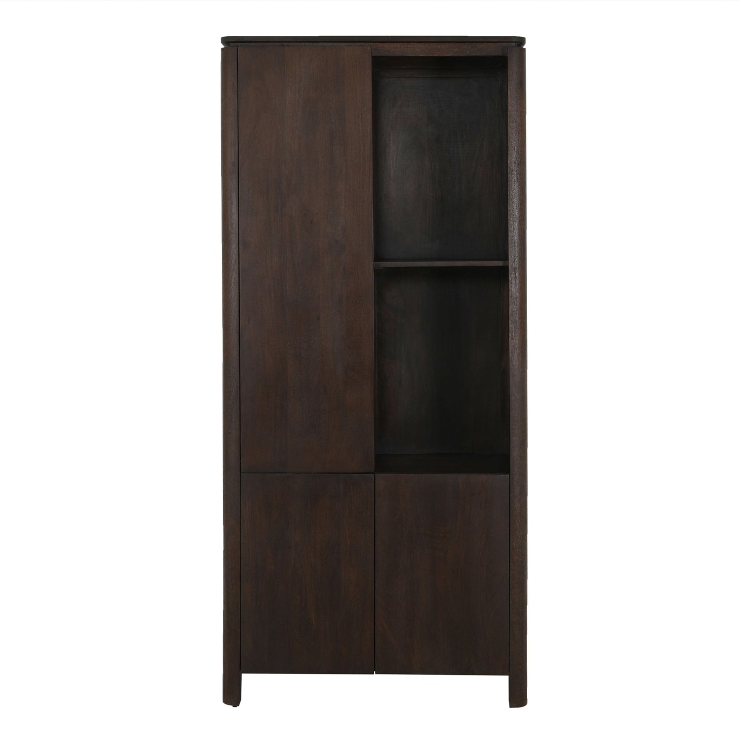 Vakkenkast Dallas Bruin Mangohout 90 cm - Industrieelinhuis.nl