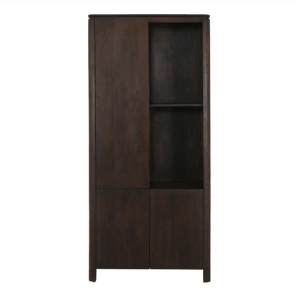 Vakkenkast Dallas Bruin Mangohout 90 cm - Industrieelinhuis.nl
