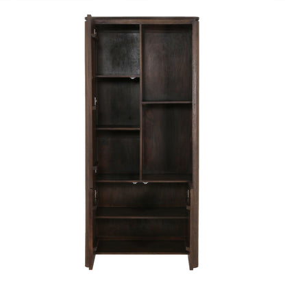 Vakkenkast Dallas Bruin Mangohout 90 cm - Industrieelinhuis.nl