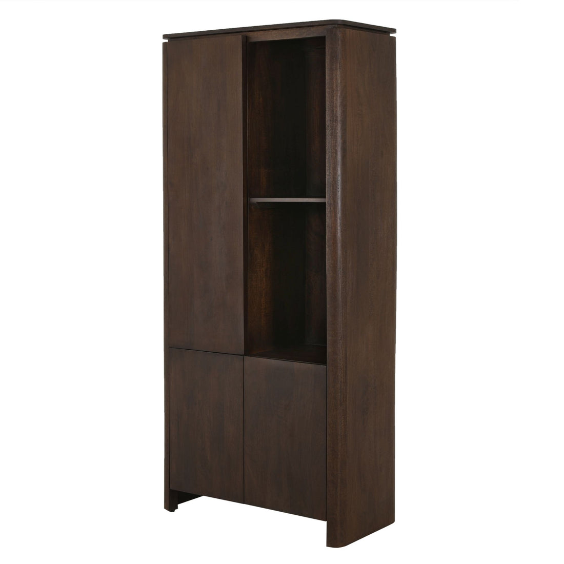Vakkenkast Dallas Bruin Mangohout 90 cm - Industrieelinhuis.nl