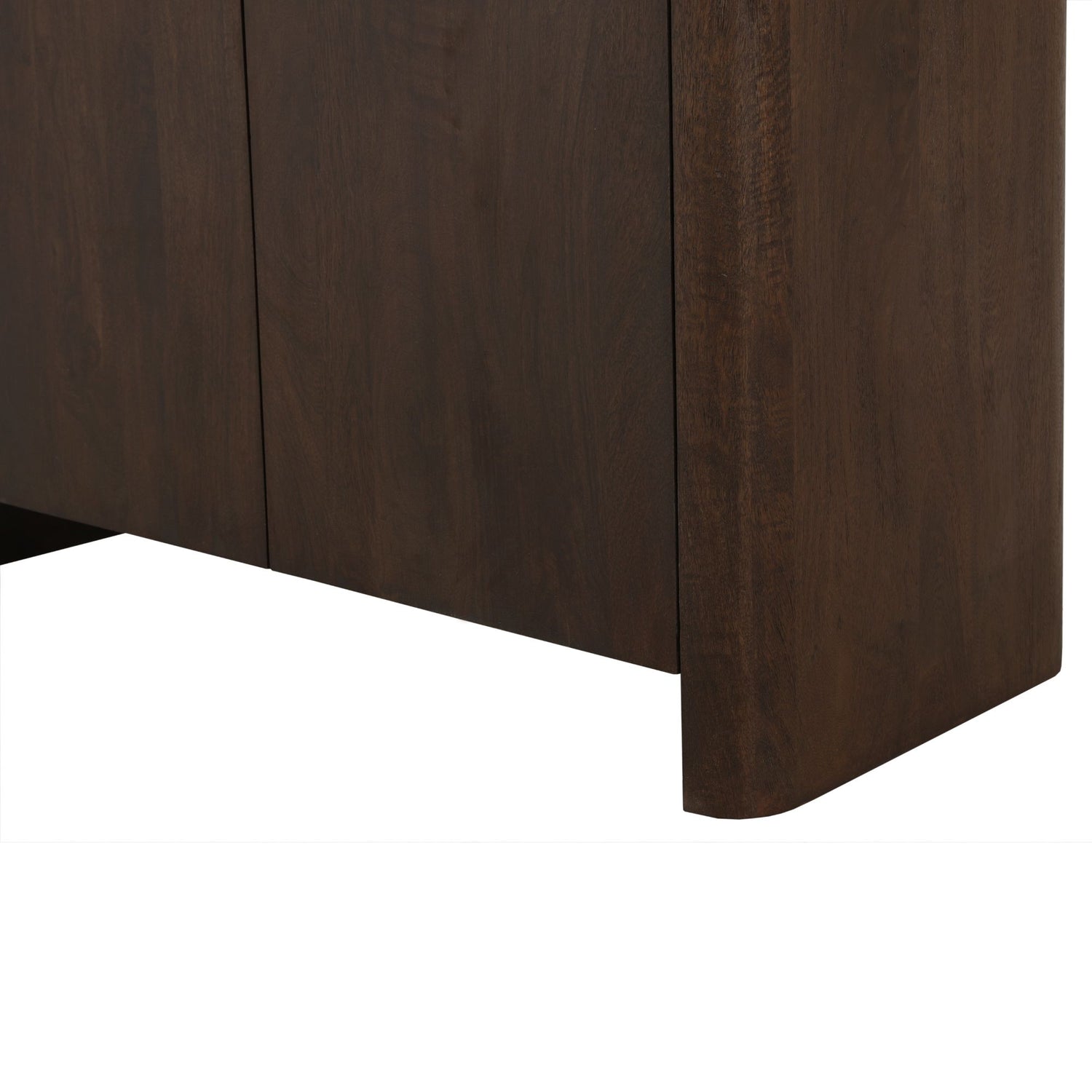 Vakkenkast Dallas Bruin Mangohout 90 cm - Industrieelinhuis.nl