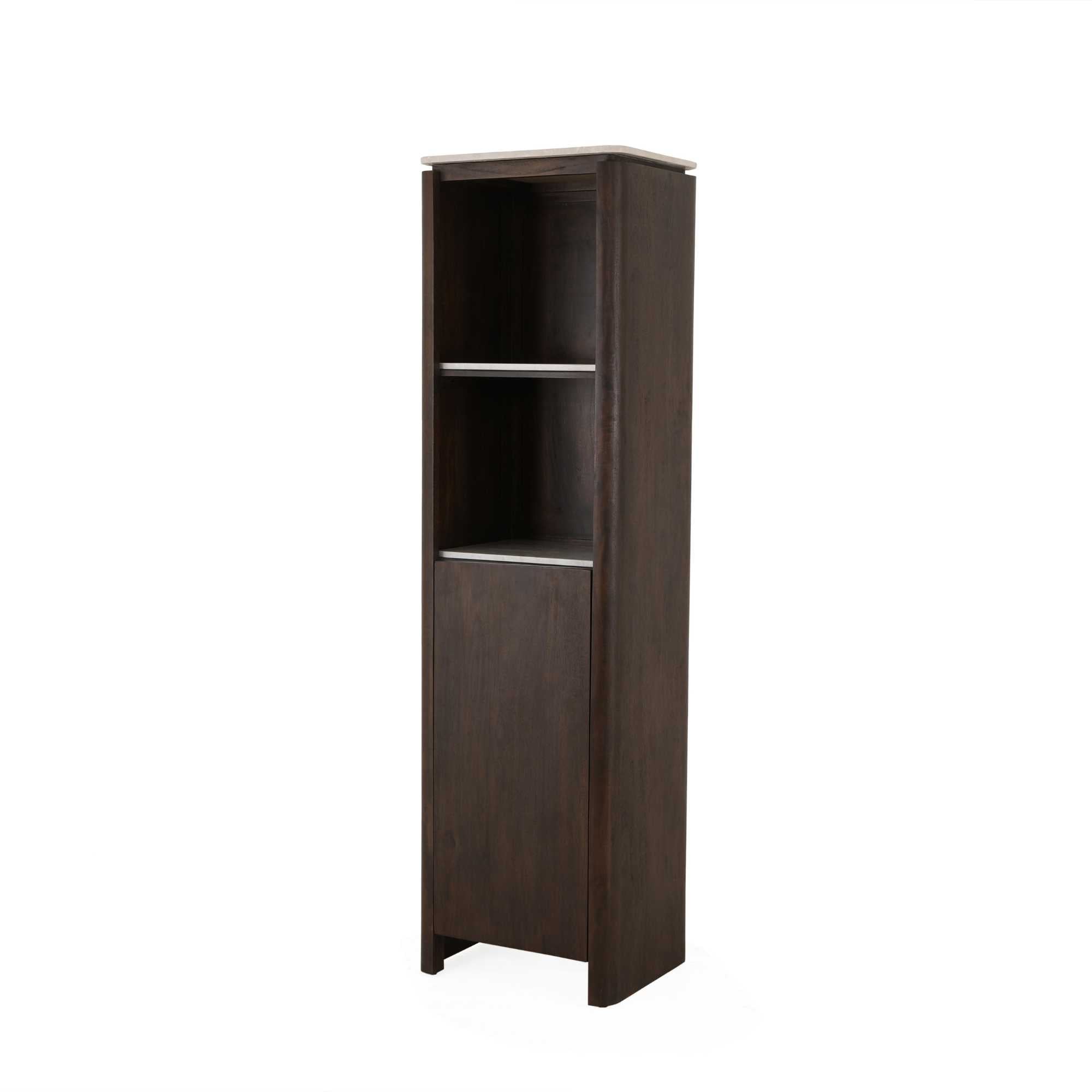 Boekenkast Dallas Bruin Mangohout 55 cm - Industrieelinhuis.nl