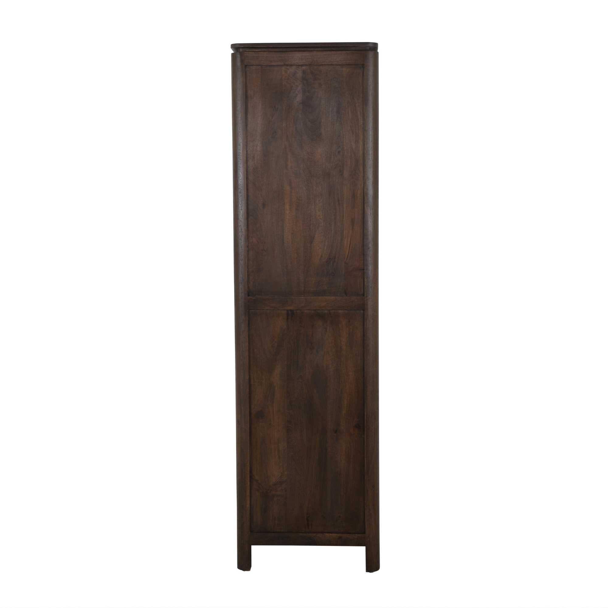 Boekenkast Dallas Bruin Mangohout 55 cm - Industrieelinhuis.nl