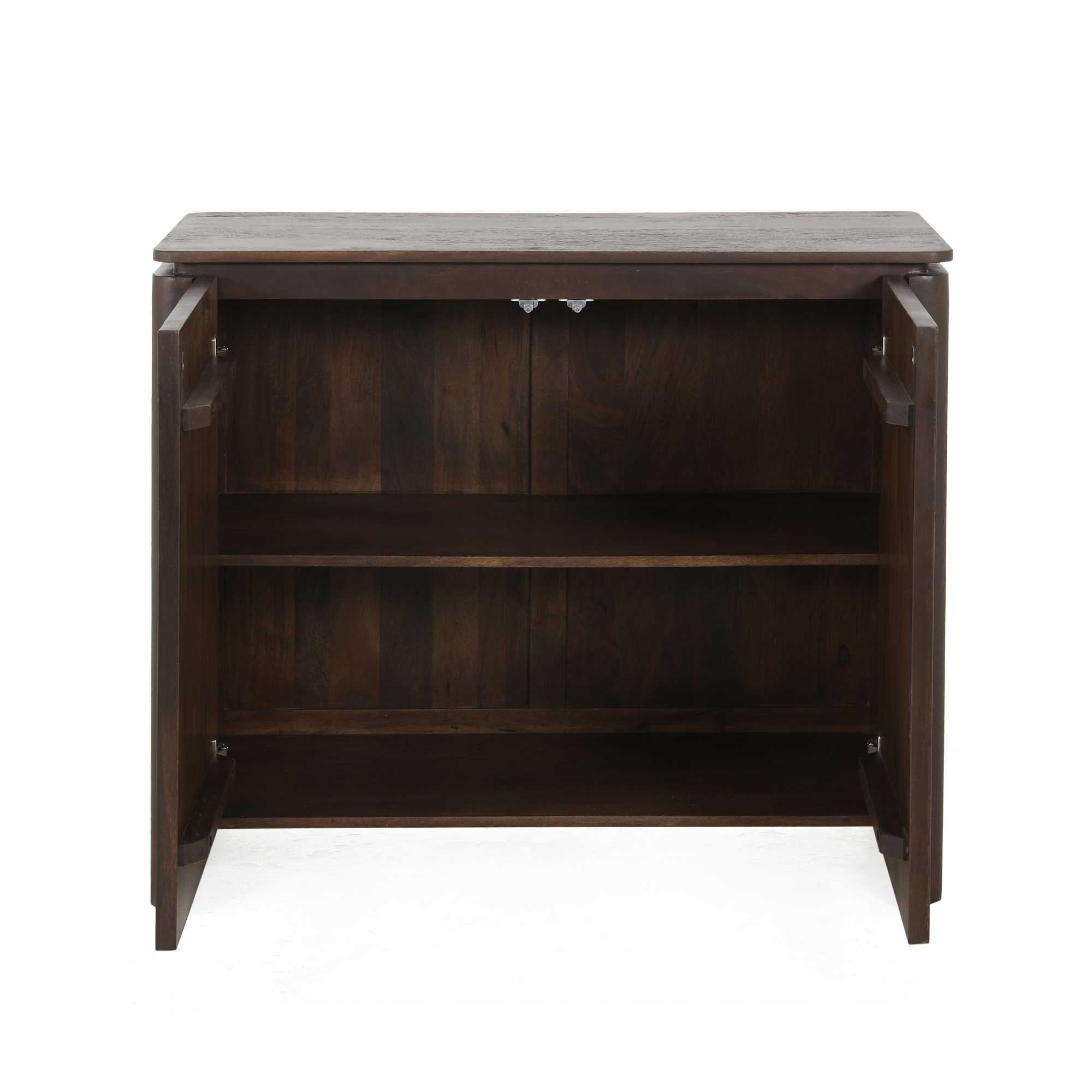 Dressoir Dallas Bruin Mangohout 100 cm - Industrieelinhuis.nl