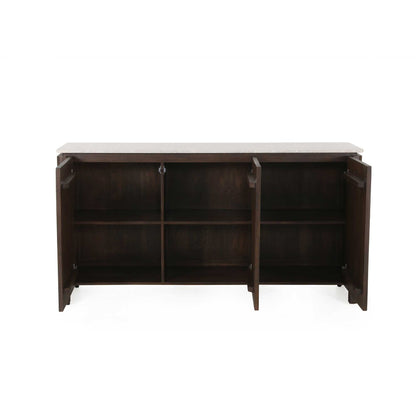 Dressoir Dallas Bruin Mangohout 165 cm - Industrieelinhuis.nl