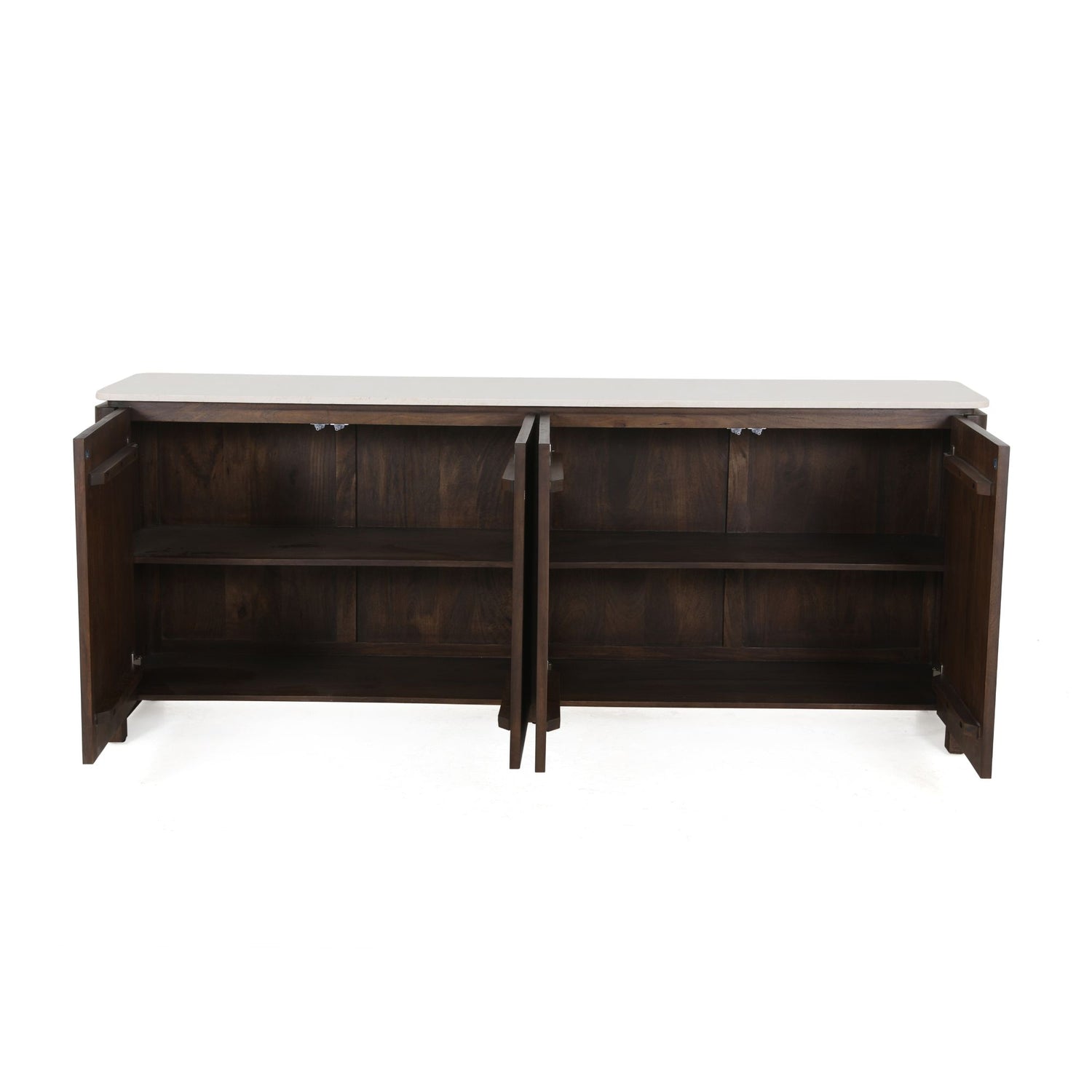 Dressoir Dallas Bruin Mangohout 210 cm - Industrieelinhuis.nl