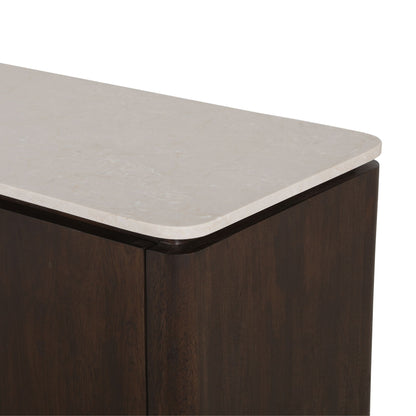 Dressoir Dallas Bruin Mangohout 210 cm - Industrieelinhuis.nl