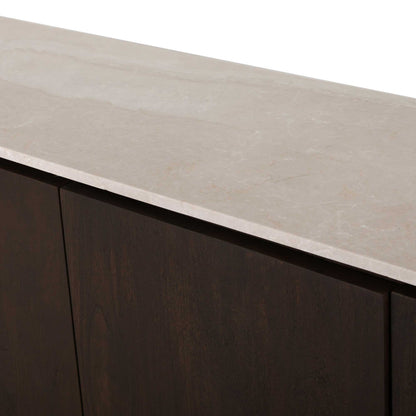 Dressoir Dallas Bruin Mangohout 210 cm - Industrieelinhuis.nl