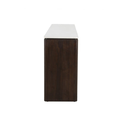 Dressoir Dallas Bruin Mangohout 210 cm - Industrieelinhuis.nl