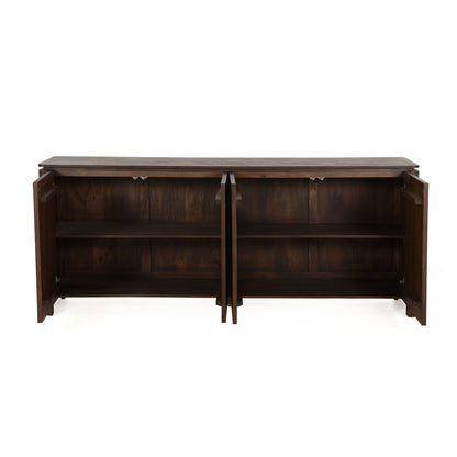Dressoir Dallas Bruin Mangohout 210 cm - Industrieelinhuis.nl