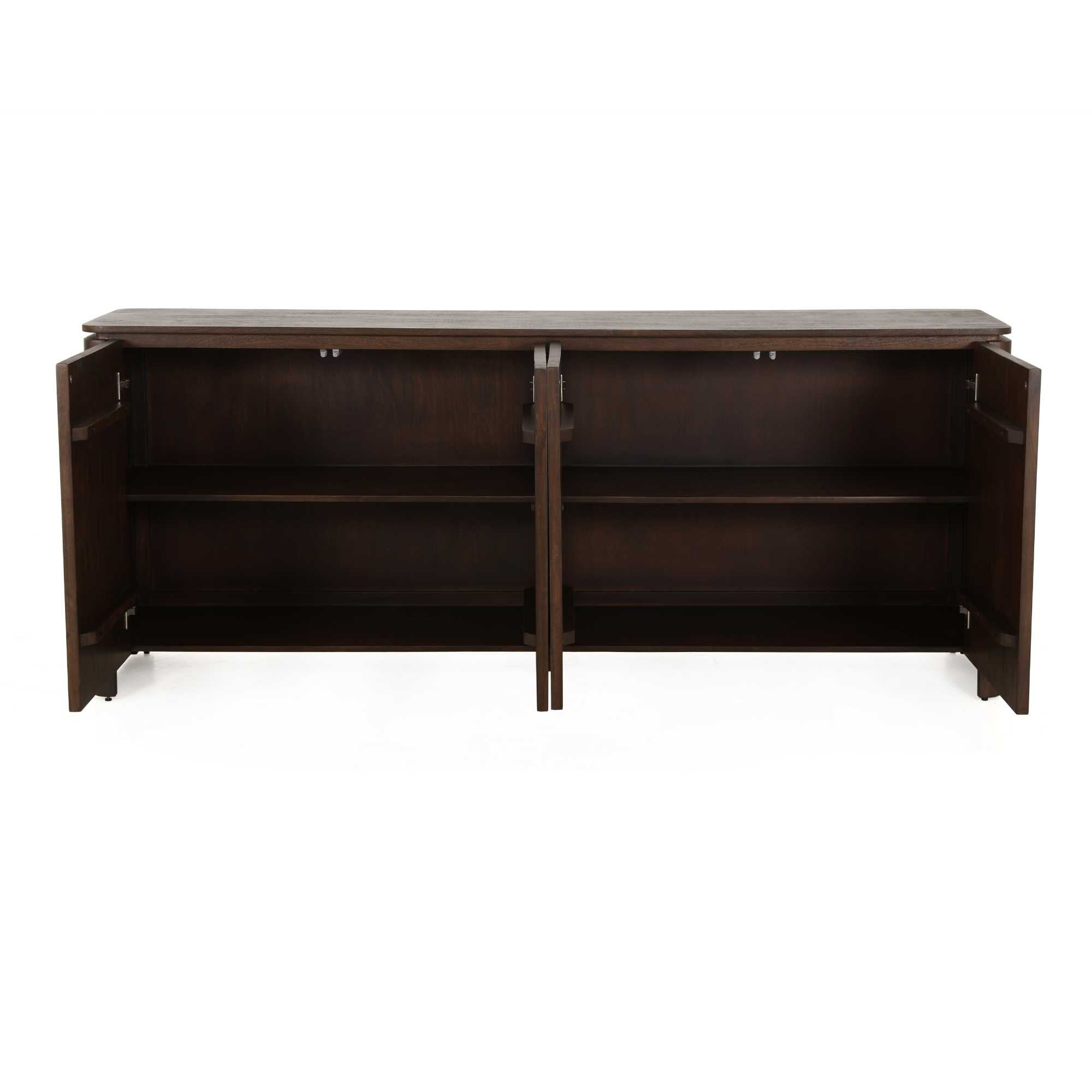 Dressoir Dallas Bruin Mangohout 165 cm - Industrieelinhuis.nl